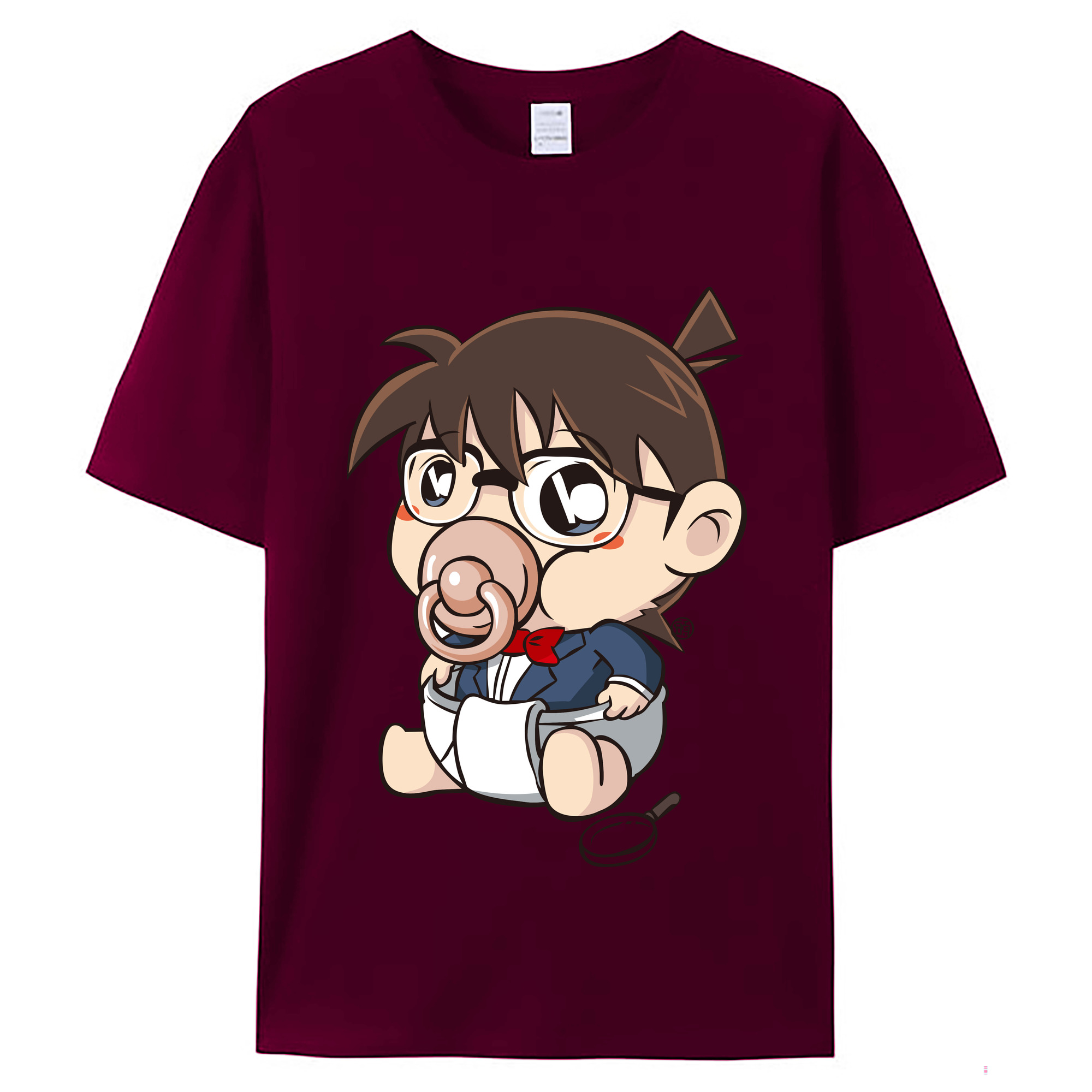 （画像用） 名探偵コナン 江戸川 コナン Detective Conan Conan Edogawa レディースカジュアルプリントTシャツ（綿100％）